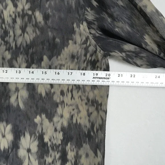 John Varvatos Shirt Mens Small Sheer Abstract Floral Lightweight Modal - Picture 6 of 9